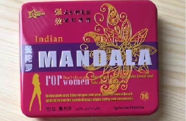 Thuốc kích dục nữ Mandala thuốc nhập khẩu từ Ấn Độ, được nhiều người tin dùng, hỗ trợ rất tích cực cho vợ chồng trong chuyện chăn gối