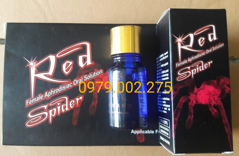 Thuốc kích dục Red Spider Nhện Đỏ kích thích Estrogen tăng nhanh, khơi dậy ham muốn tình dục mãnh liệt, nữ giới khát khao tình dục và mong muốn được thỏa mãn lập tức