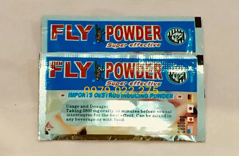 Thuốc kích dục nữ Fly Powder dạng bột dễ dùng cho hiệu quả nhanh, kích thích ham muốn thật tự nhiên, tạo hưng phấn mới lạ khi ân ái