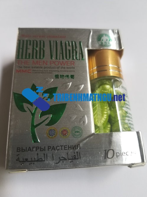 Thuốc Herb Viagra 10 viên được dùng cho nam giới trên 18 tuổi gặp các vấn đề về sinh lý, xuất tinh sớm, rối loạn cương dương