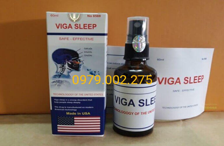 Thuốc mê ngủ dạng xịt Viga Sleep cho tác dụng mạnh, giúp người dùng ngủ sâu giấc hơn
