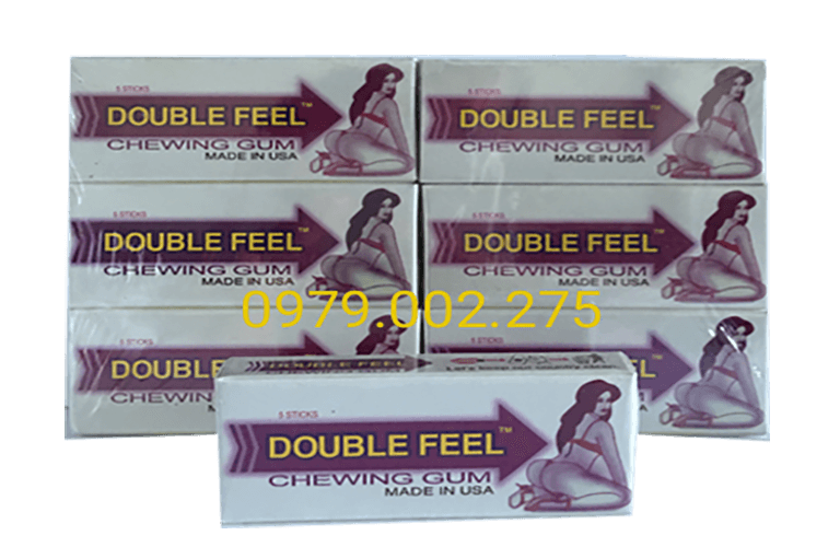 Kẹo cao su kích dục nữ Double Feel hàng nhập khẩu từ USA hỗ trợ vợ và chồng có được những phút giây thăng hoa và ân ái thật thỏa mãn